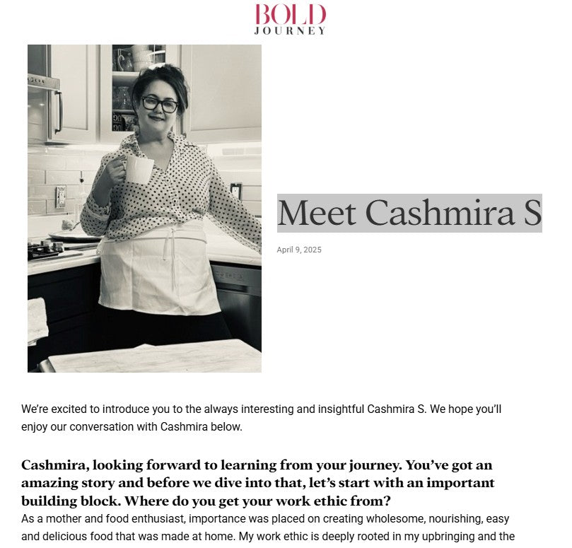 Bold Journey: Meet Cashmira S