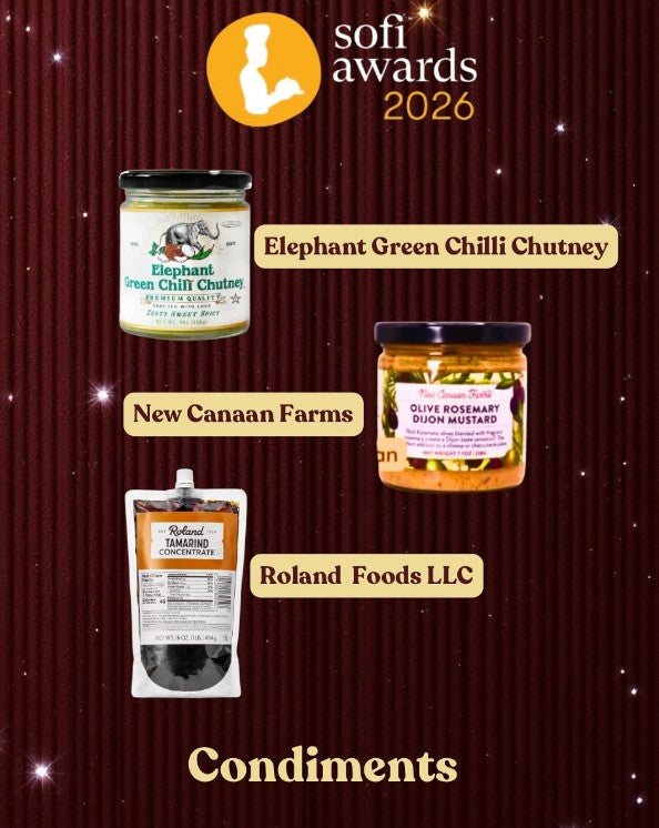 Specialty Food Association : Elephant Green Chili Chutney Announced as sofi™ Award Finalist by the
