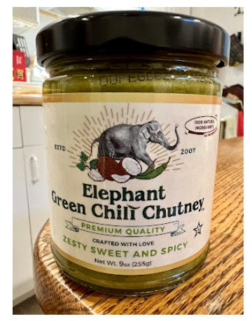 The Passionate Foodie: Elephant Green Chili Chutney: Natural & Delicious!